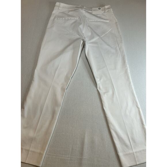 H&M White Super Stretch Pants dress slacks‎ side zipper Womens 12 - Picture 10 of 10